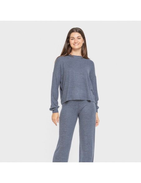 Pigiama maglia extra morbida tinta unita Pigiama maglia extra morbida tinta unita