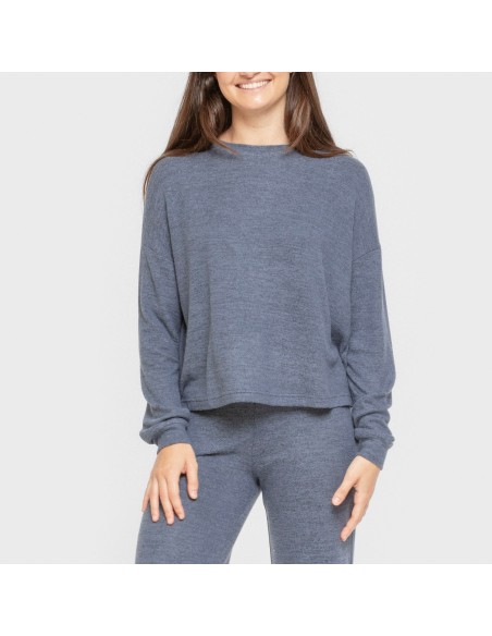 Pigiama maglia extra morbida tinta unita Pigiama maglia extra morbida tinta unita