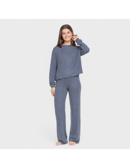 Pigiama maglia extra morbida tinta unita Pigiama maglia extra morbida tinta unita