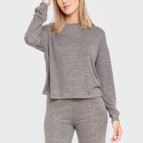 Pigiama maglia extra morbida tinta unita