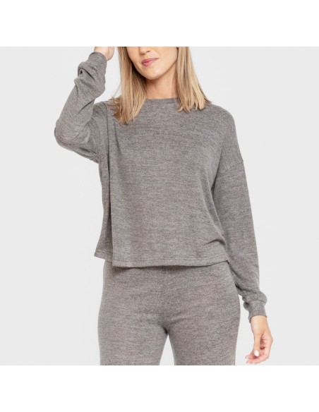 Pigiama maglia extra morbida tinta unita Pigiama maglia extra morbida tinta unita