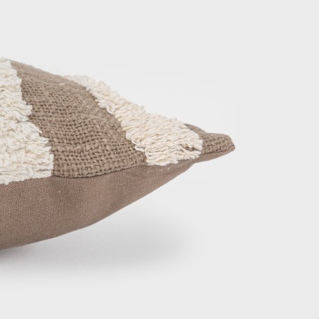 Cuscino quadrato cotone Drus 45x45 - federa + imbottitura