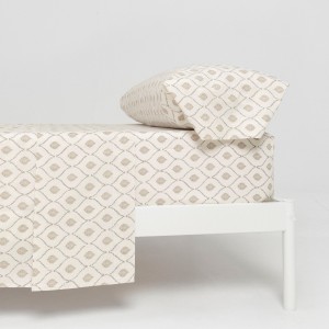 Set di lenzuola cotone Charleston topo