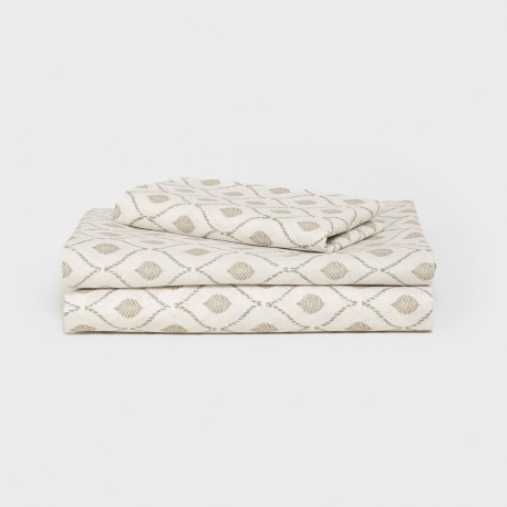 Set di lenzuola cotone Charleston topo