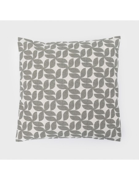 Cuscino quadrato Keira grigio 45x45 - federa + imbottitura