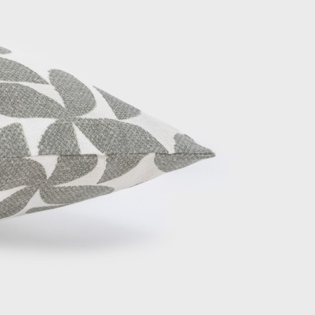 Cuscino quadrato Keira grigio 45x45 - federa + imbottitura