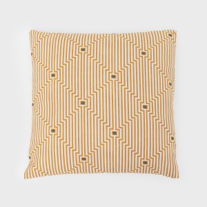 Cuscino quadrato Summa ocra 45x45 - federa + imbottitura