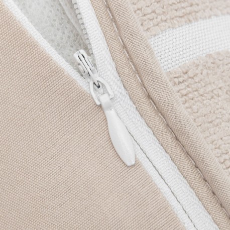 Cuscino quadrato jacquard ciniglia Sunnies topo - federa + imbottitura