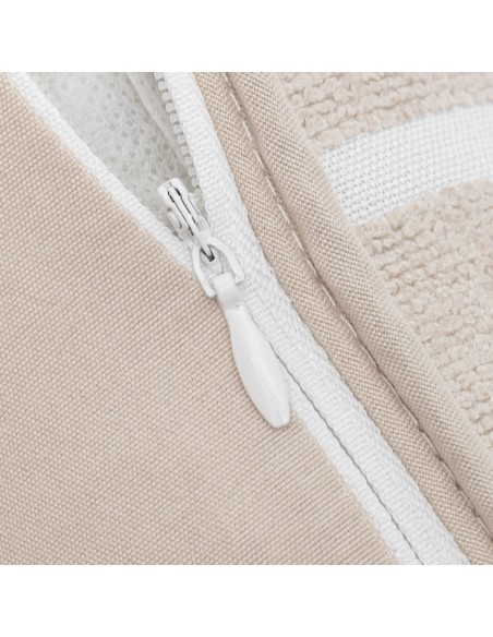 Cuscino quadrato jacquard ciniglia Sunnies topo - federa + imbottitura