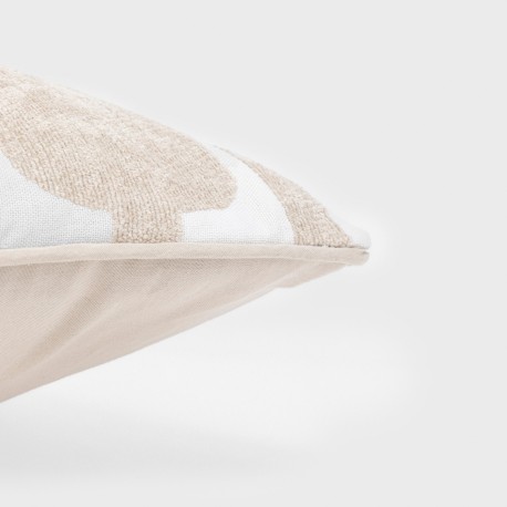 Cuscino quadrato jacquard ciniglia Sunnies topo - federa + imbottitura