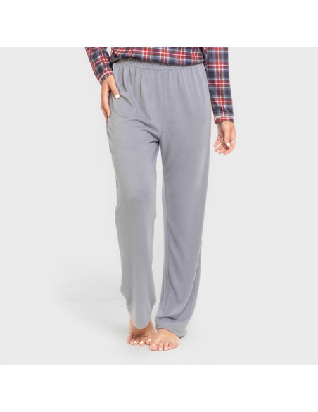 Pigiama lungo Secret donna Cuadro Tuc indaco