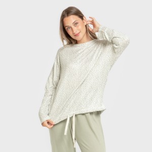 Pigiama lungo Secret donna Veleta verde