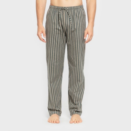 Pigiama uomo flanella Raya Marsellita verde - sabbia