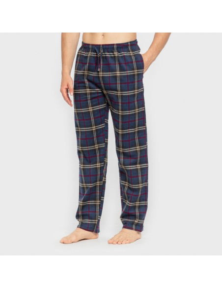 Pigiama uomo flanella Cuadro Tejada bordeaux Pigiama uomo flanella Cuadro Tejada bordeaux