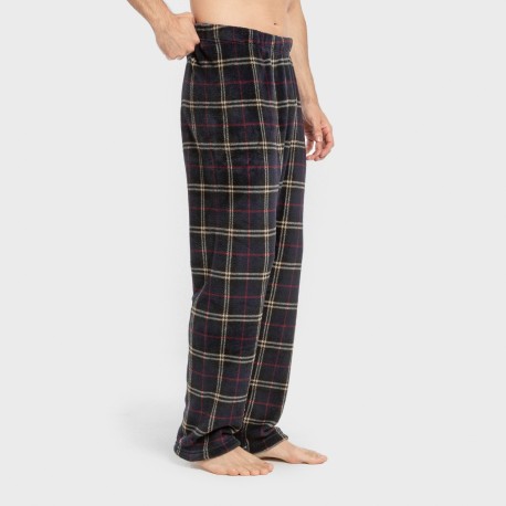 Pigiama pile coral uomo Cuadro Tejada bordeaux