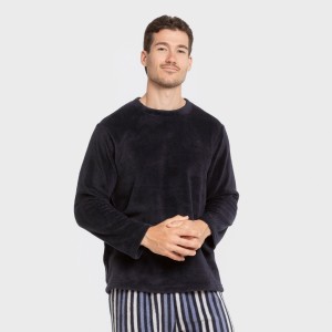 Pigiama pile coral uomo Raya Vinicius blu