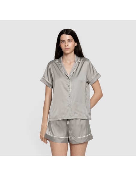 Pigiama corto mezza manica Raso Friday tinta unita