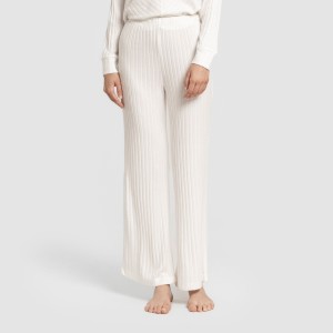 Pantalone lungo in poliamide a costine - donna 2