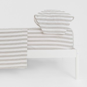 Set di lenzuola cotone Raya Sitges verde salvia