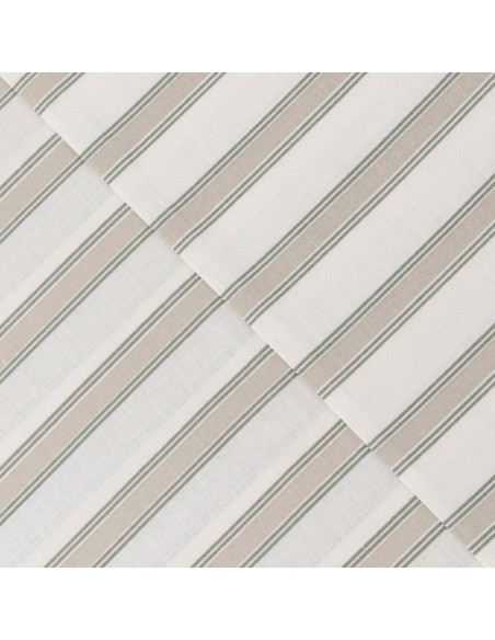 Set di lenzuola cotone Raya Sitges verde salvia