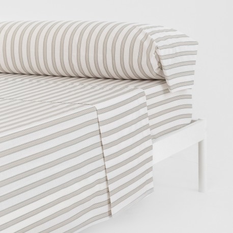 Set di lenzuola cotone Raya Sitges verde salvia