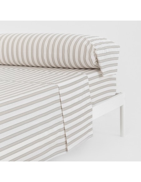 Set di lenzuola cotone Raya Sitges verde salvia