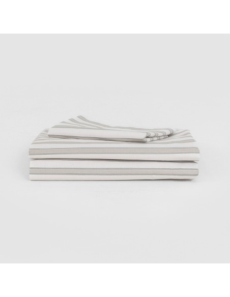 Set di lenzuola cotone Raya Sitges verde salvia