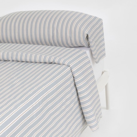 Copripiumino cotone Schon blu grigiastro