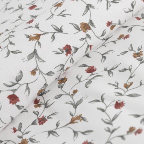 Copripiumino cotone Triana ocra - terracotta