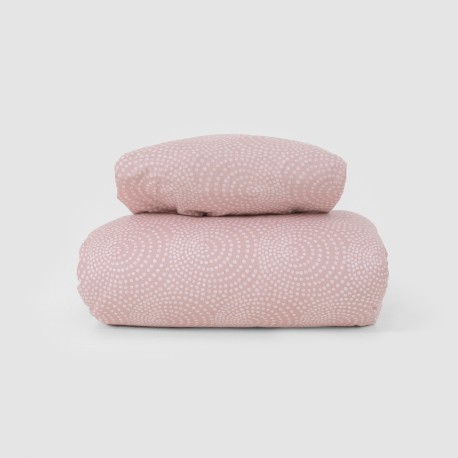 Copripiumino cotone Katy reversible malva rosa
