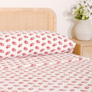 Set di lenzuola coralina Estelle rosa