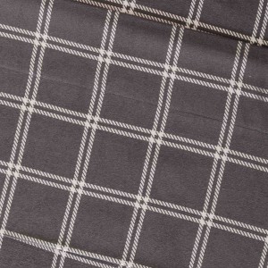 Set di lenzuola flanella Cuadro Nitari gris chiaro 2