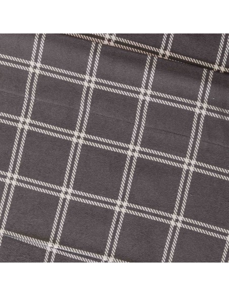 Set di lenzuola flanella Cuadro Nitari gris chiaro