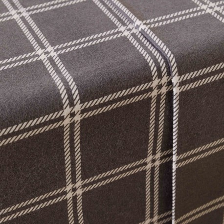 Set di lenzuola flanella Cuadro Nitari gris chiaro