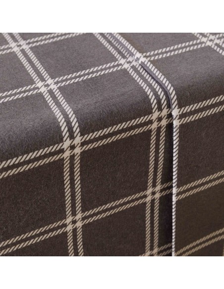 Set di lenzuola flanella Cuadro Nitari gris chiaro