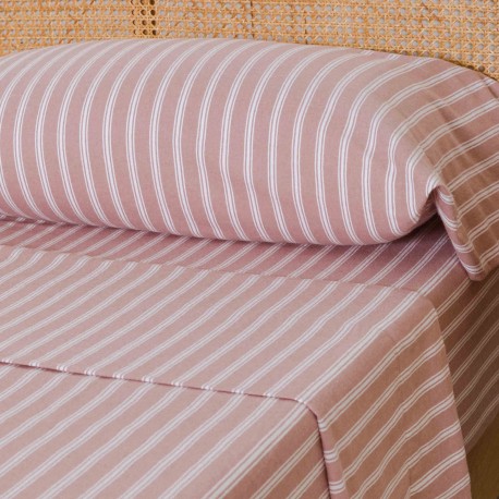 Set di lenzuola flanella Raya Marsella rosa keike