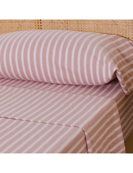 Set di lenzuola flanella Raya Marsella rosa keike