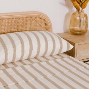 Set di lenzuola flanella Raya Sitges verde secco - talpa