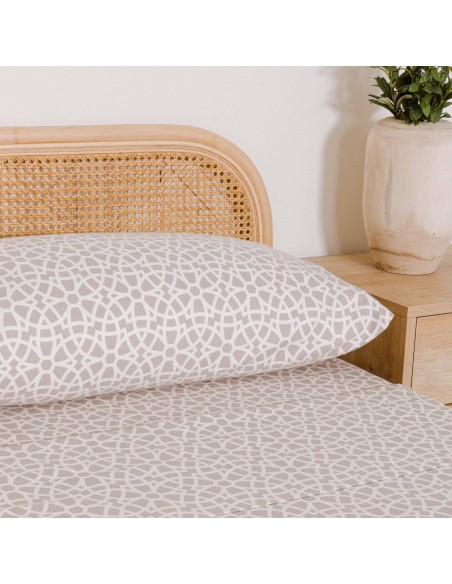 Set di lenzuola flanella Galisteo gris chiaro