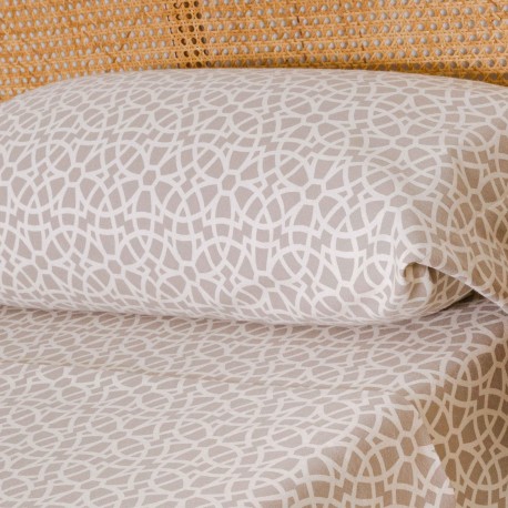 Set di lenzuola flanella Galisteo gris chiaro