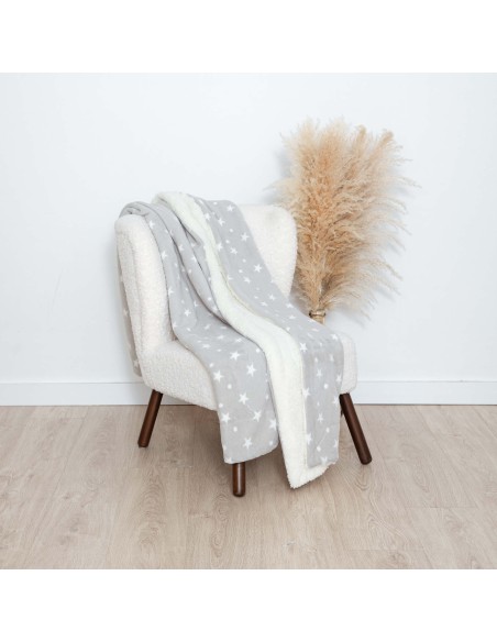 Coperta sherpa Cosmo perla