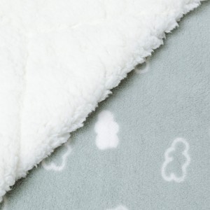 Coperta sherpa Nube New verde tiffany 2