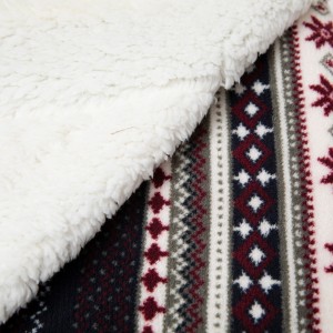 Coperta sherpa Gaspar blu marino 2