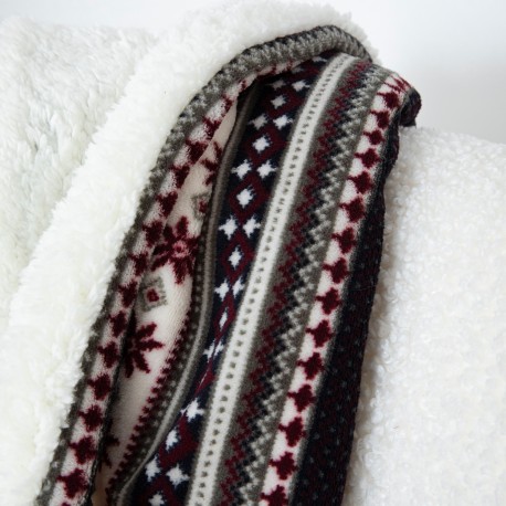 Coperta sherpa Gaspar blu marino