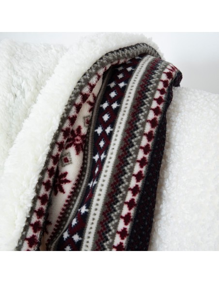 Coperta sherpa Gaspar blu marino