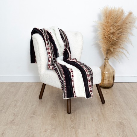 Coperta sherpa Gaspar blu marino