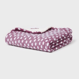 Coperta sherpa Berta melanzana