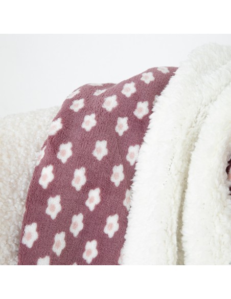 Coperta sherpa Berta melanzana