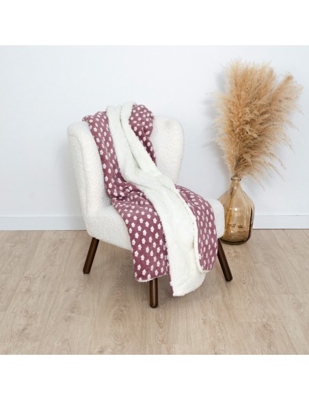 Coperta sherpa Berta melanzana