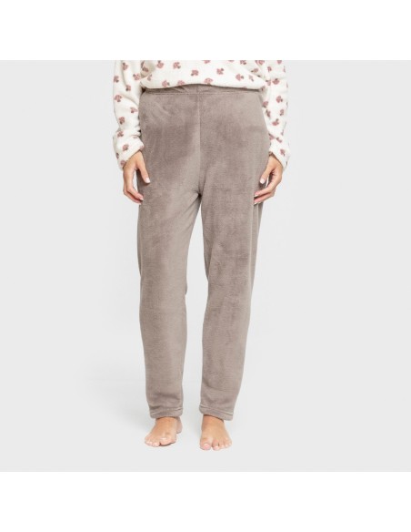 Pigiama pile coral Ellen marrone